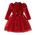 thumbnail image 1 of 2025 Girls Essentials Dresses Velvet With Star Moon Elegant Party Gown Fashion Dress, 1 of 9