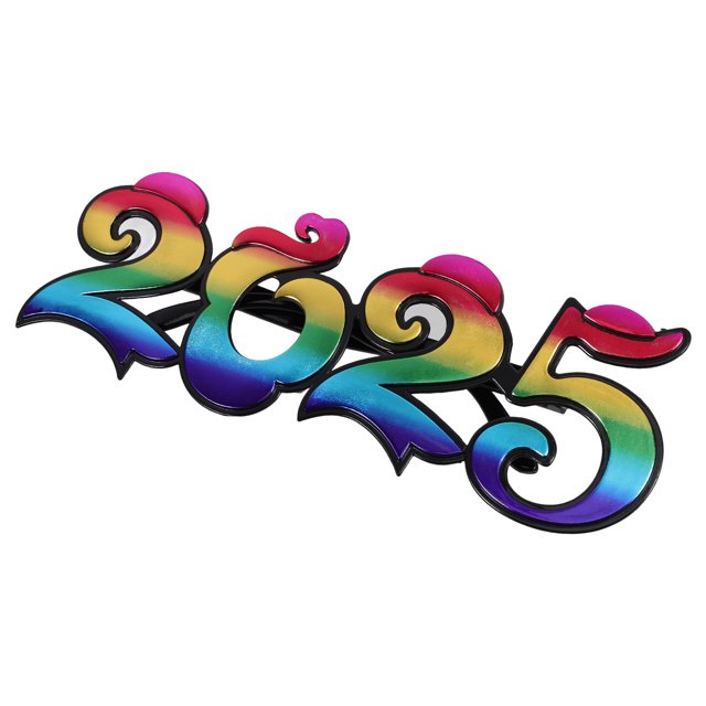 2025 Glasses 2025 Eyeglasses Prop Funny Sunglasses New Year Eve Glasses