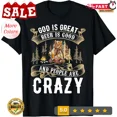 thumbnail image 1 of 2025/God Is Great Beer Is Good And People Are Crazy Shirt Beer T-Shirt, 1 of 2