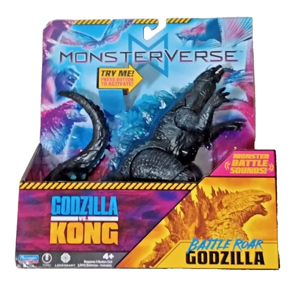 2025 Godzilla vs Kong Monster Sounds Battle Roar HEAT RAY GODZILLA 7" Deluxe Figure