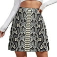2025 Gold Python Snakeskin Skirt Female Animal Print Modern Mini Skirts ...