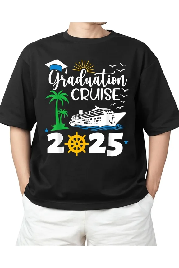2025 Graduate Hawaii Beach Summer Vacation T-Shirt Vibe for Adults S-4XL