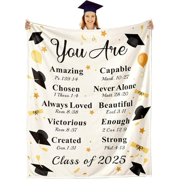 2025 Graduation Blankets, 2025 Graduation Decorations, Graduation Blankets Class of 2025, 2025 Graduation Gifts for Her Him, Best Gifts for High School Seniors, Throw Blankets for Couch Bed 60" X 80"