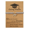 thumbnail image 1 of 2025 Graduation Bracelet Gift Set - Adjustable Inspirational Jewelry with Charm & Quote Cards for College, High School, PhD Grads - Keepsake for Her/Him, 1 of 5
