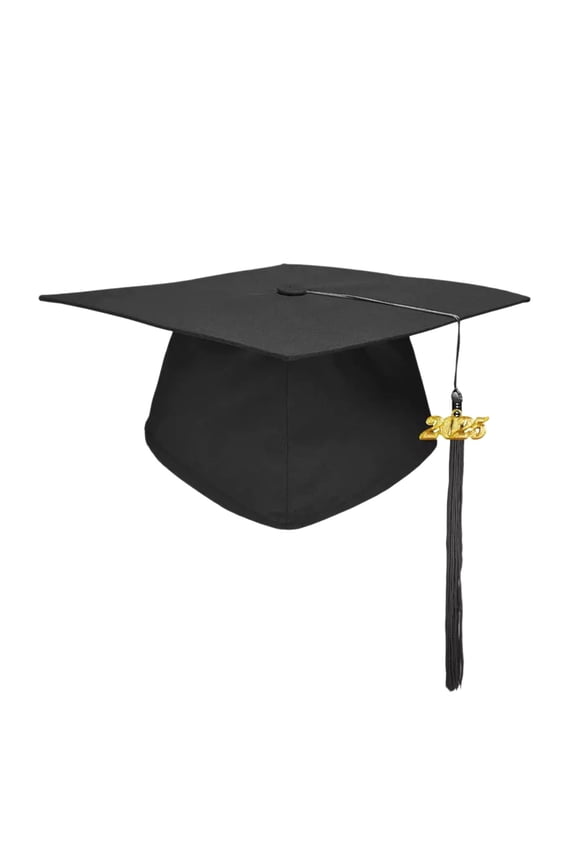 2025 Graduation Cap 9.4x4.7in | Adjustable Mortarboard with Year Tassel | Bachelor's Degree Hat for Adults/Kids Ceremony Photo Props (0.18lb)