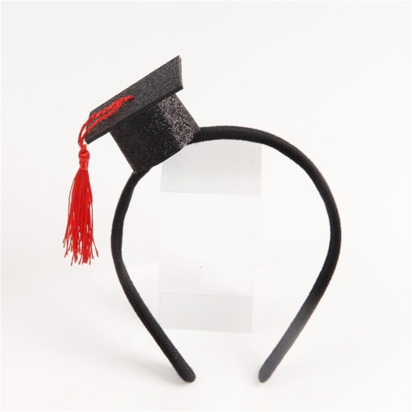 PUNCHMAN Graduation Cap Headband 1 Pack-Black Anti-Slip Crad Cap - View #3