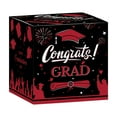 thumbnail image 1 of 2025 Graduation Card Box - 8.9x8.9x8.9in Class Of 2025 Party Decorations, Foldable Cardboard Congrats Grad Gift Holder (Red)​, 1 of 6