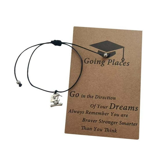 2025 Graduation Compass Bracelet Set - Adjustable Friendship Bracelets for Graduates, Thoughtful Class of 2025 Gifts for College & High School Seniors with Inspirational Card