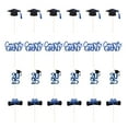 thumbnail image 1 of 2025 Graduation Cupcake Toppers 6 Sets/24PCS | Gold/Blue/Rose Gold Cupcake Decorations for Graduation Party, Cake, Dessert (0.1lb)​, 1 of 6