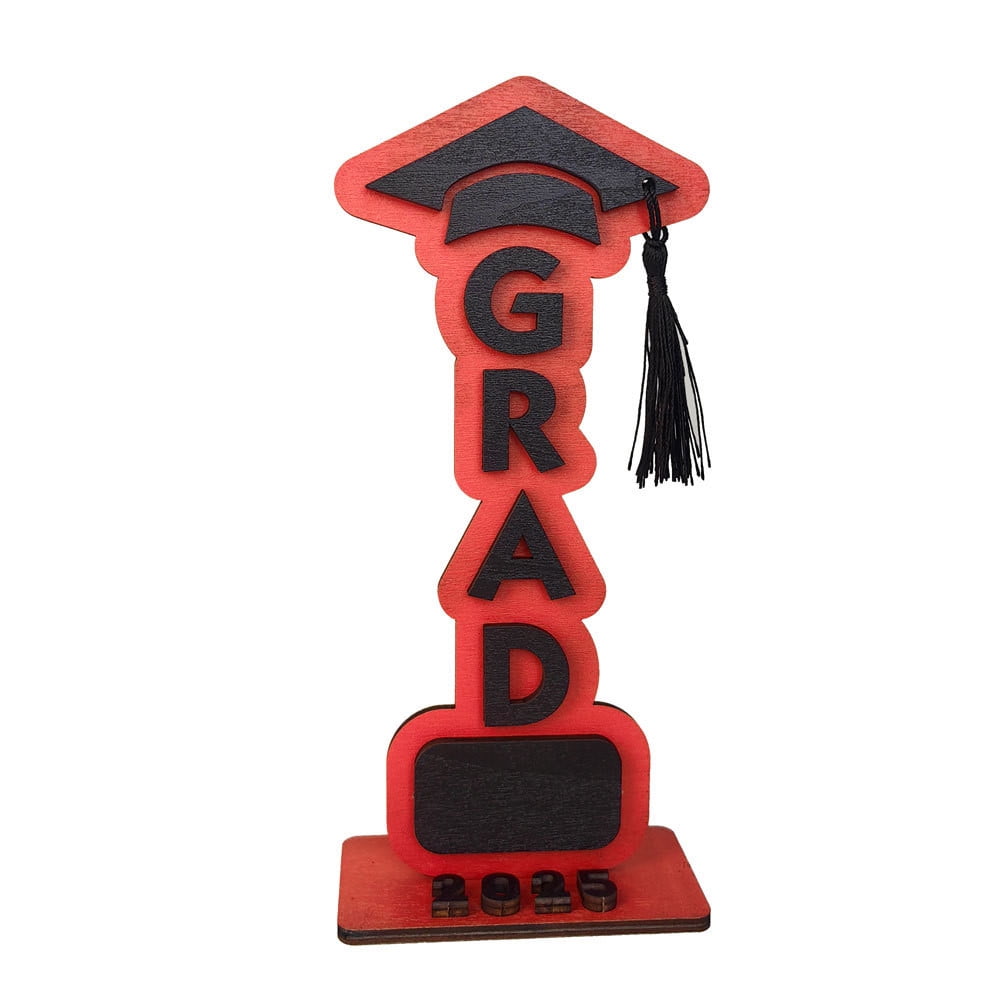 2025 Graduation Decorations - Wooden Desktop Ornaments Table Signs ...