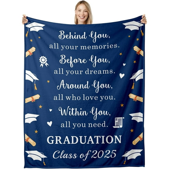 2025 Graduation Gifts for Him Her Class of 2025 Blanket College Graduation Gifts for Women Men Graduation Throw Blanket Senior Middle High School Phd Master Nurse 5 8th Graduation 50x60
