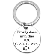 2025 Graduation Gifts Keychain for Him Her Class of 2025 High School Graduation Gift Middle College Students Daughter Son Friends PH.D. Master Senior 2025 Gifts for Girs Boys Women Men