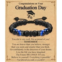 2025 Graduation Gifts for Him Men High School/Kindergarten/Preschool/ 5th 6th 8th Grade/College/Master Degree/Middle School Graduation Gifts Bracelet for Son Grandson Nephew Boyfriend Friend