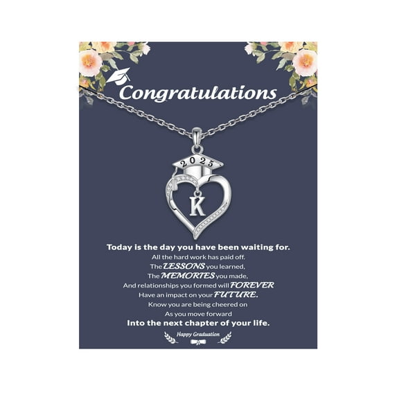 2025 Graduation Gifts - Pendant Necklace for Women Inspirational Gifts Necklace for Friends College High Graduation Gift for Her