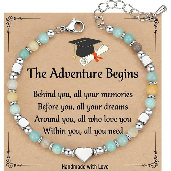 2025 Graduation Gifts for Her, Graduation Bracelets for Women Girls Middle High School College Graduates Graduation Jewelry