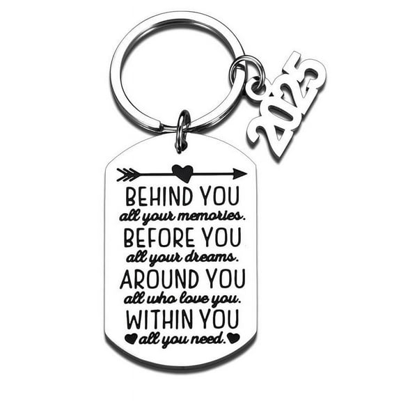 2025 Graduation Gifts for Him Her - Class of 2025 Graduation Keychain, Inspirational Gifts for College Middle High Student