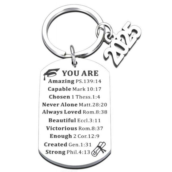 2025 Graduation Gifts for Him Her - Class of 2025 Graduation Keychain, Inspirational Gifts for College Middle High Student