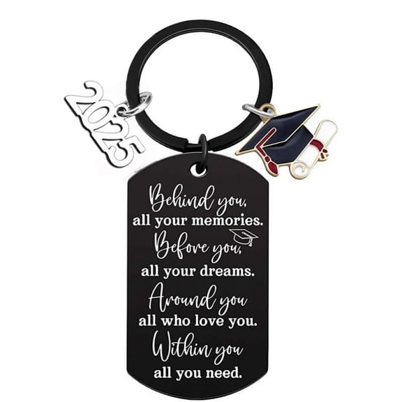 2025 Graduation Gifts for Him Her - Class of 2025 Graduation Keychain, Inspirational Gifts for College Middle High Student