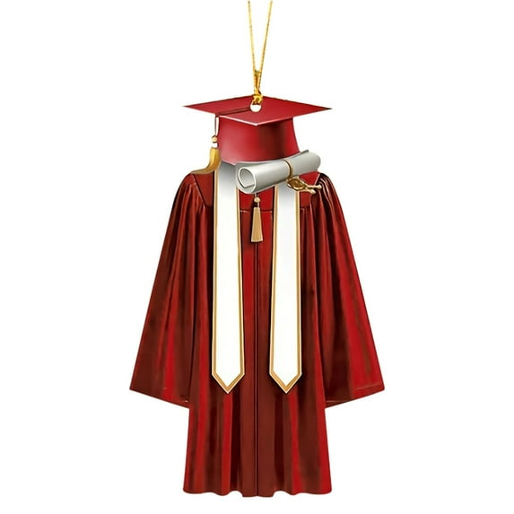 2025 Graduation Gown Ornament – Keepsake for Winter and Summer Commencement Celebrations Easy to Hang Holiday Tree Decoration Keepsake for Graduates for Graduation Party Decor