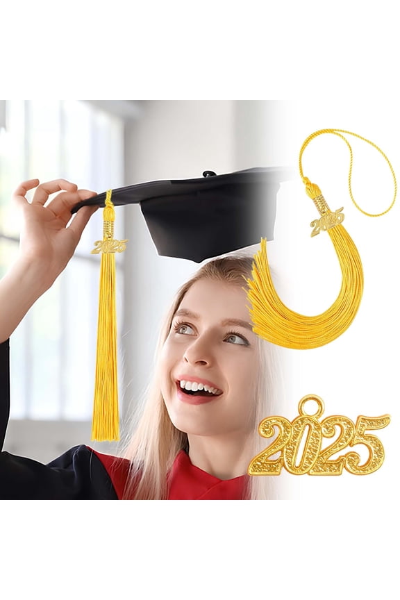 2025 Graduation Hat with Tassel - Bachelor's Degree Cap, PhD President Mentor Academic Regalia, Adjustable Head Size, Formal Commencement Accessories for Ceremonies