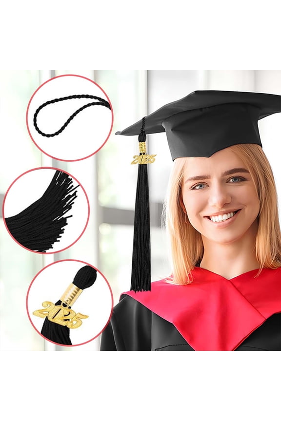 2025 Graduation Hat Tassel - Bachelor's, PhD, President, Mentor Cap Accessory with Display Hanger - Durable, Stylish Design for Ceremonies & Gifts