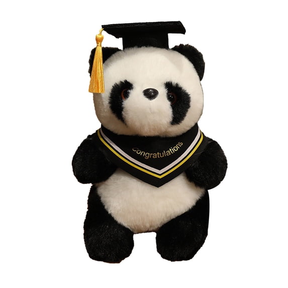 2025 Graduation Plush Doll with Cap - 4.7-inch Soft Commemorative Stuffed Toy, Graduation Gift & Home Decor with Ribbon or Triangle Scarf Options