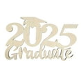 thumbnail image 1 of 2025 Graduation Wooden Sign Wall Hanging, 11.8 x 7.1 in Lightweight Wood Plaque in 5 Bold Colors, Door & Wall Decor, Photo Prop for End-of-Semester Party, Class of 2025 Graduation Celebration, 1 of 6