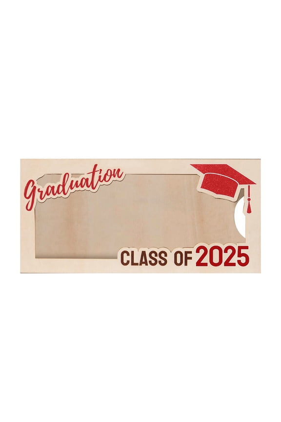 2025 Graduation Wooden Wallet - Custom Engraving, Multifunctional Storage - for Graduates, Store Certificates/Gifts, High-Quality Material, Commemorative Design