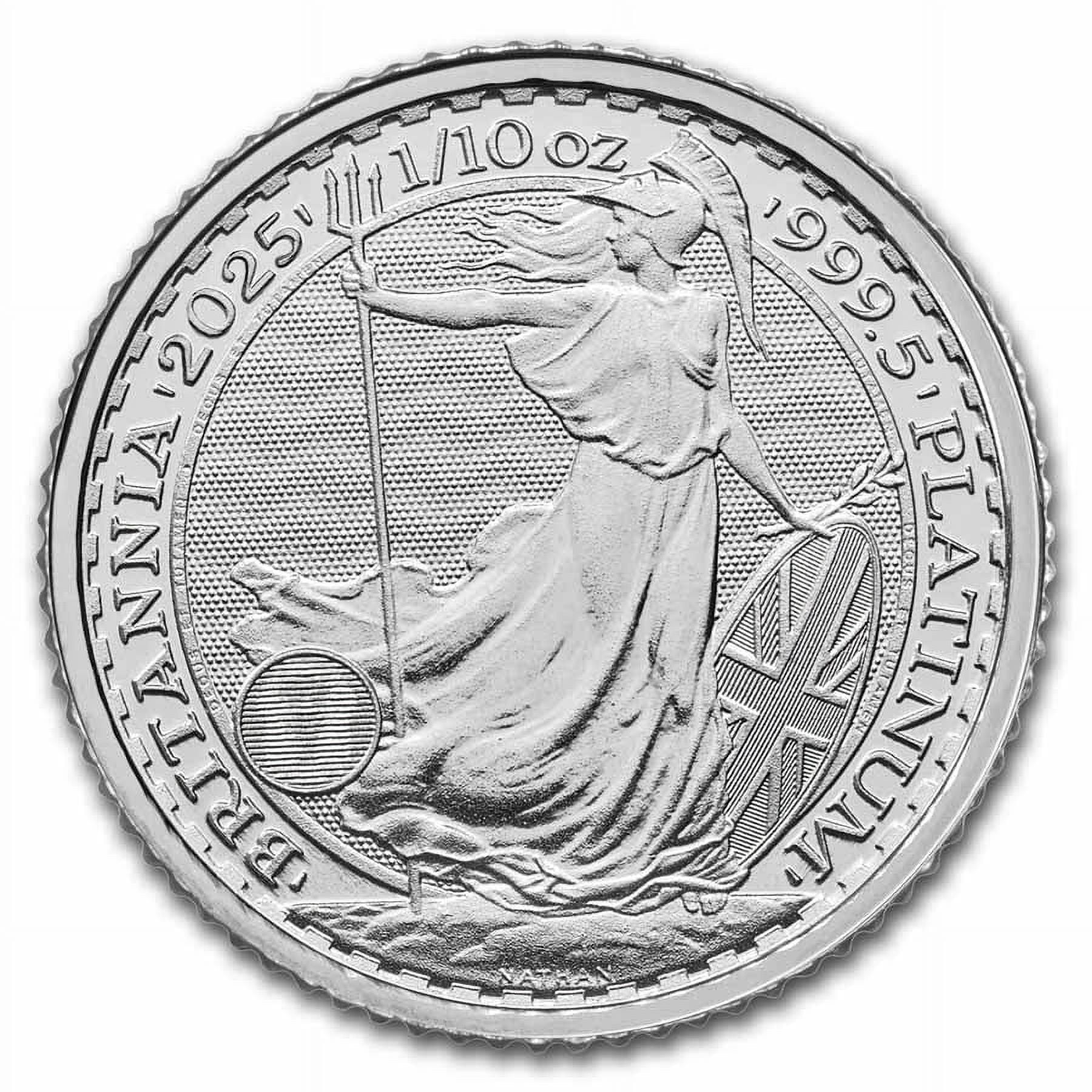 ROYAL MINT 2025 Great Britain 1/10 oz Platinum Britannia BU