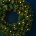 thumbnail image 1 of 2025 Green PVC Christmas Wreath, 40cm Diameter Artificial Holiday Wreath for Front Door, Window, Fireplace Mantel Decor, Realistic Foliage for Indoor Outdoor Holiday and Wedding Decoration, 1 of 1
