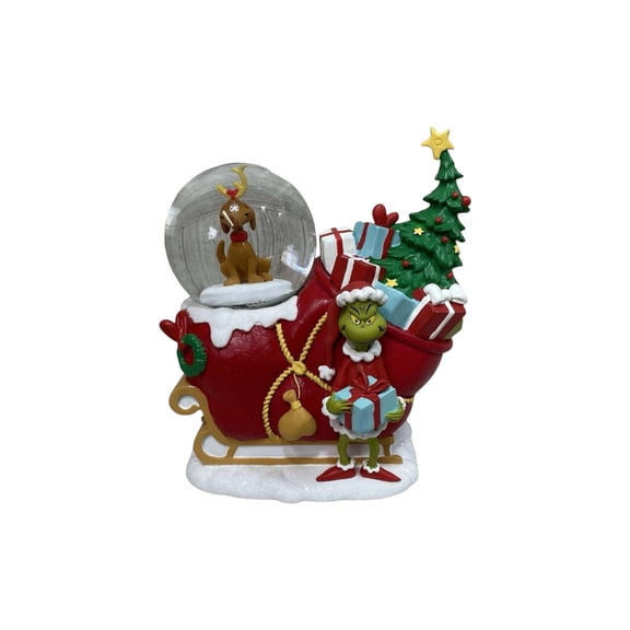 2025 Grinch Snow Globe with Sound Hallmark Keepsake Christmas Tree Ornaments XKT6123