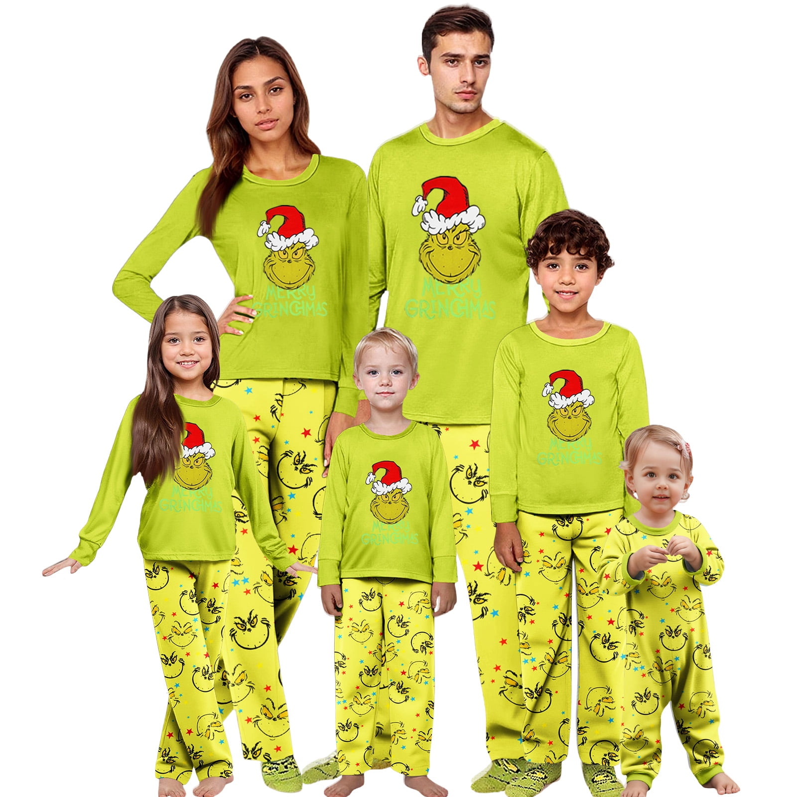 2025 Grinnch Family CHristmas Pajamas Matching Sets - 2025 Chirstmax ...
