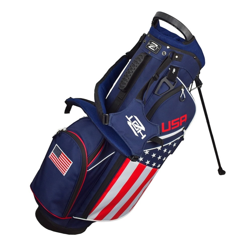 NEW Hot-Z Golf USA Flag Stand Bag 14-Way Top - USA Trump - Walmart.com