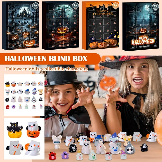 2025 Halloween Decoration Advent Calendar with 24 Collectible Surprise ...