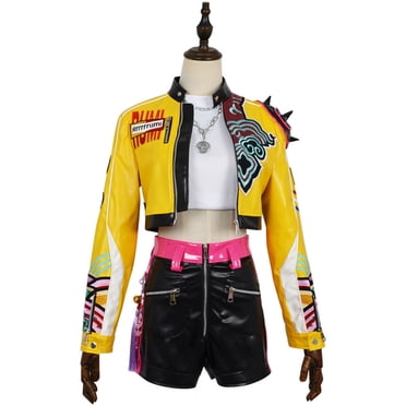 Girls Demon Hunter Cosplay Costume - Halloween Top & Pants Full Set Outfit Suit