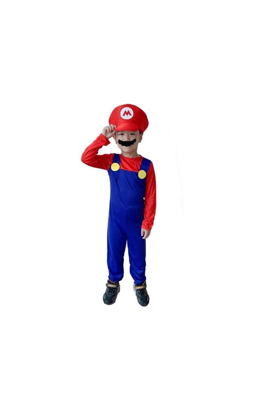 Halloween Super Brothers Costumes, Funny Super Bros Fancy Dress Cosplay Costume L
