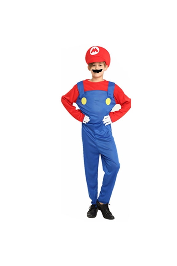 Halloween Super Brothers Costumes, Funny Super Bros Fancy Dress Cosplay Costume XL