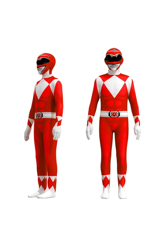 2026 Halloween Power Rangers Costumes, Mighty Morphin Power Rangers Costumes Halloween Fancy Dress Jumpsuits Outfits 110