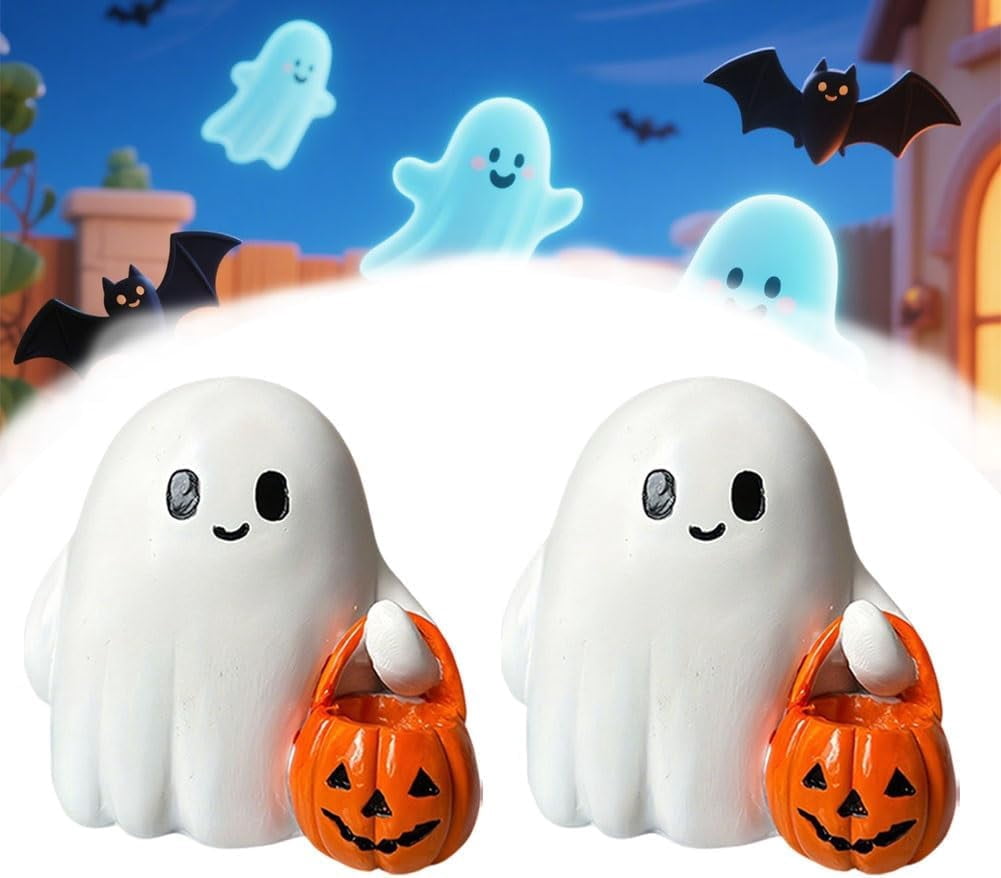 2025 Halloween Pumpkin Boo Buddies, Cute Tiny Trick or Treat Ghost ...