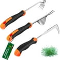 thumbnail image 1 of 2025 Hand Weeder Tool, Rubber Handle Manual Weeder Puller Tool, Uprooting Weeding Tools, Crack Weeder Crevice, 4 Teeth Weeding Tool, Weeding Artifact Tool for Gardening(3 Pcs), 1 of 7