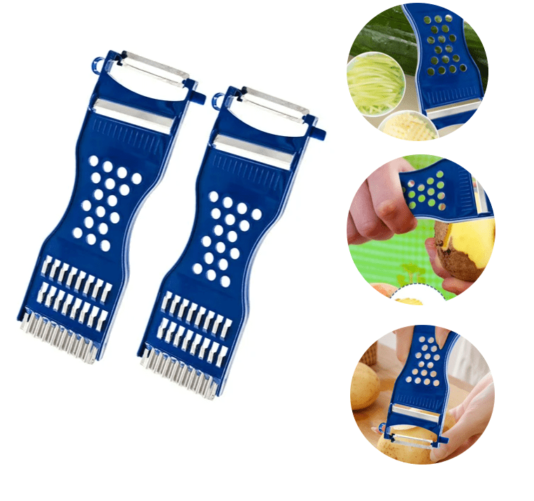 2025 Handheld Plastic Multifunction Kitchen Peeler Grater Slicer Tool ...