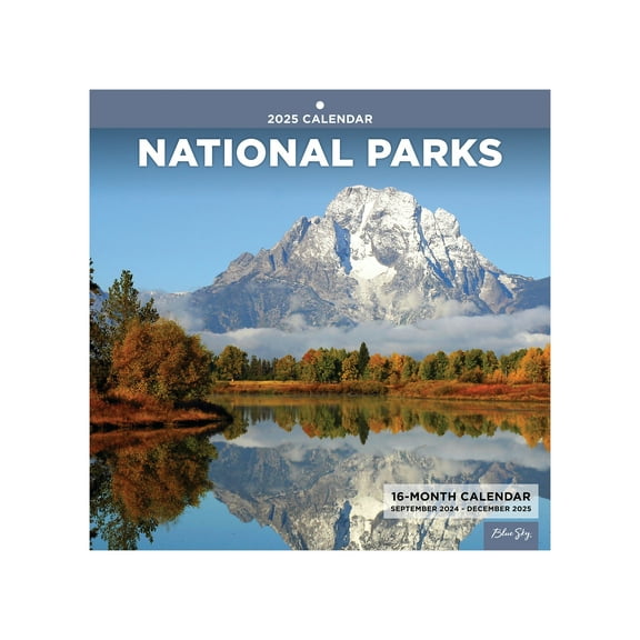 2025 Hanging Wall Calendar, National Parks, 12x12 by Blue Sky