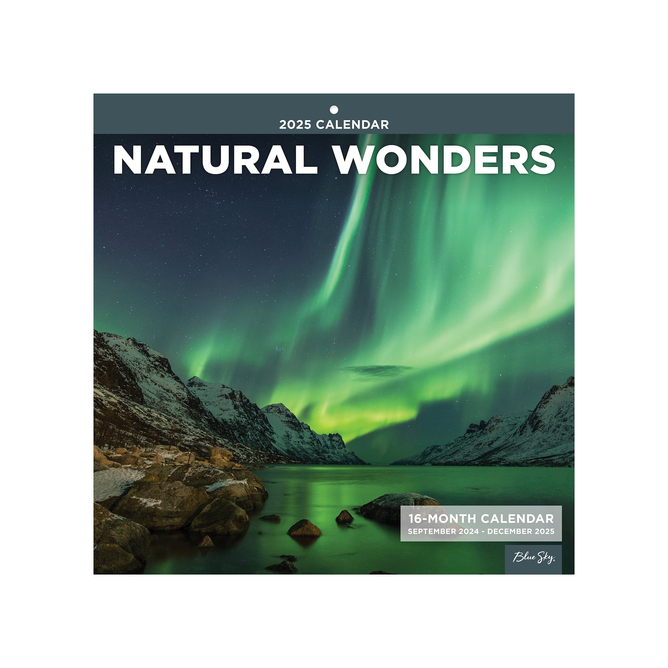 2025 Hanging Wall Calendar, Natural Wonders, 12x12 by Blue Sky