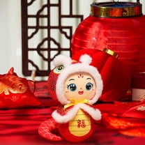 2025 Happy Chinese New Year Snake Plush Animal Toys,7.9 Inch Lucky Snake Stuffed Plush Animals Mascot Snake Toys Chinese Zodiac Animals Snake Doll for New Year Home Car Decoration