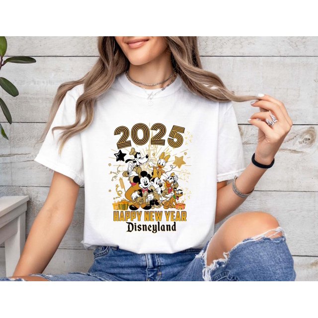 2025 Happy New Year Disney Shirt, Retro New Years Eve Disney World