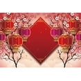 2025 Happy New Year Photography Backdrop Chinese Style Snake Red