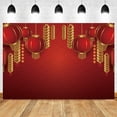 2025 Happy New Year Photography Backdrop Chinese Style Snakes Red
