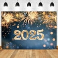2025 Happy New Year Photography Backdrop New Year's Eve Party Balloon