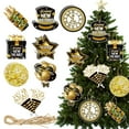 2025 Happy New Year YPF5 Hanging Ornament Decorations for Christmas