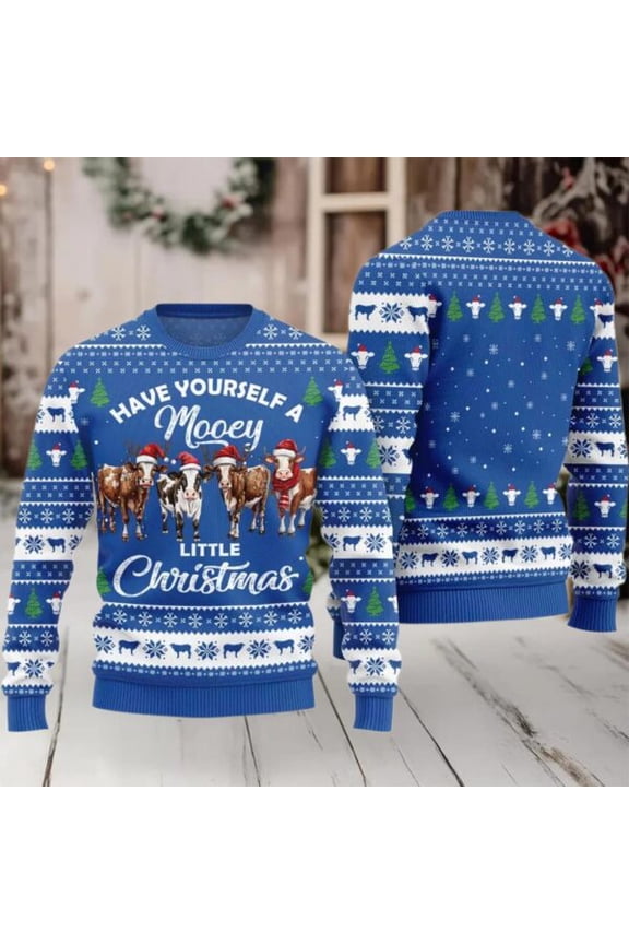 2025 Have Yourself a little Christmas Mooey Christmas Sweater